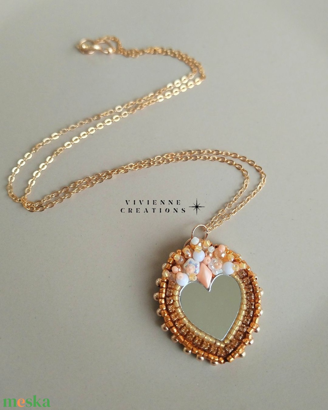 Nadine tükrös nyaklánc - ékszer - nyaklánc - medálos nyaklánc - Meska.hu