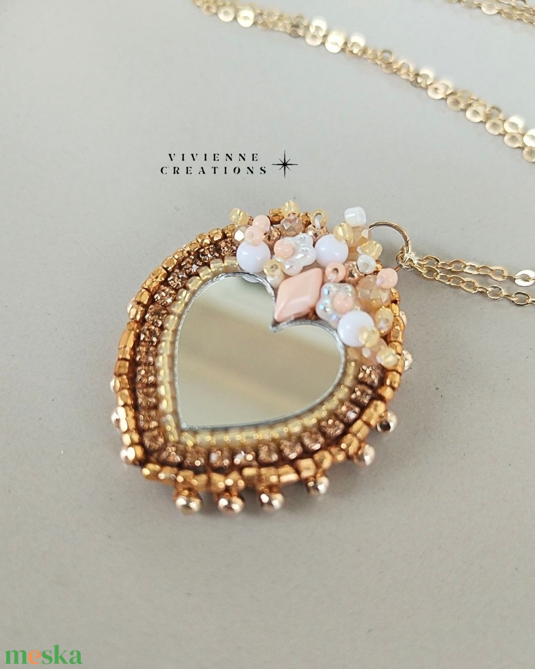 Nadine tükrös nyaklánc - ékszer - nyaklánc - medálos nyaklánc - Meska.hu