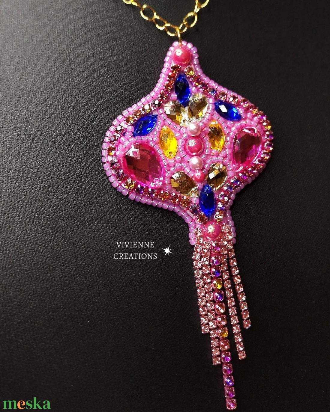 Alícia nyaklánc  - ékszer - nyaklánc - statement nyaklánc - Meska.hu