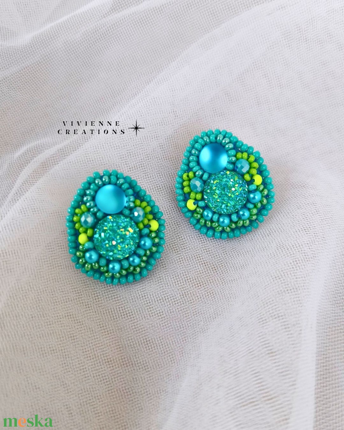 Juno beszúrós fülbevaló - ékszer - fülbevaló - pötty fülbevaló - Meska.hu