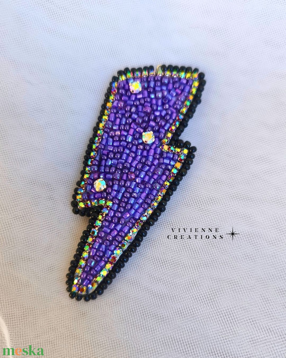 Villámos bross - ékszer - kitűző és bross - Meska.hu