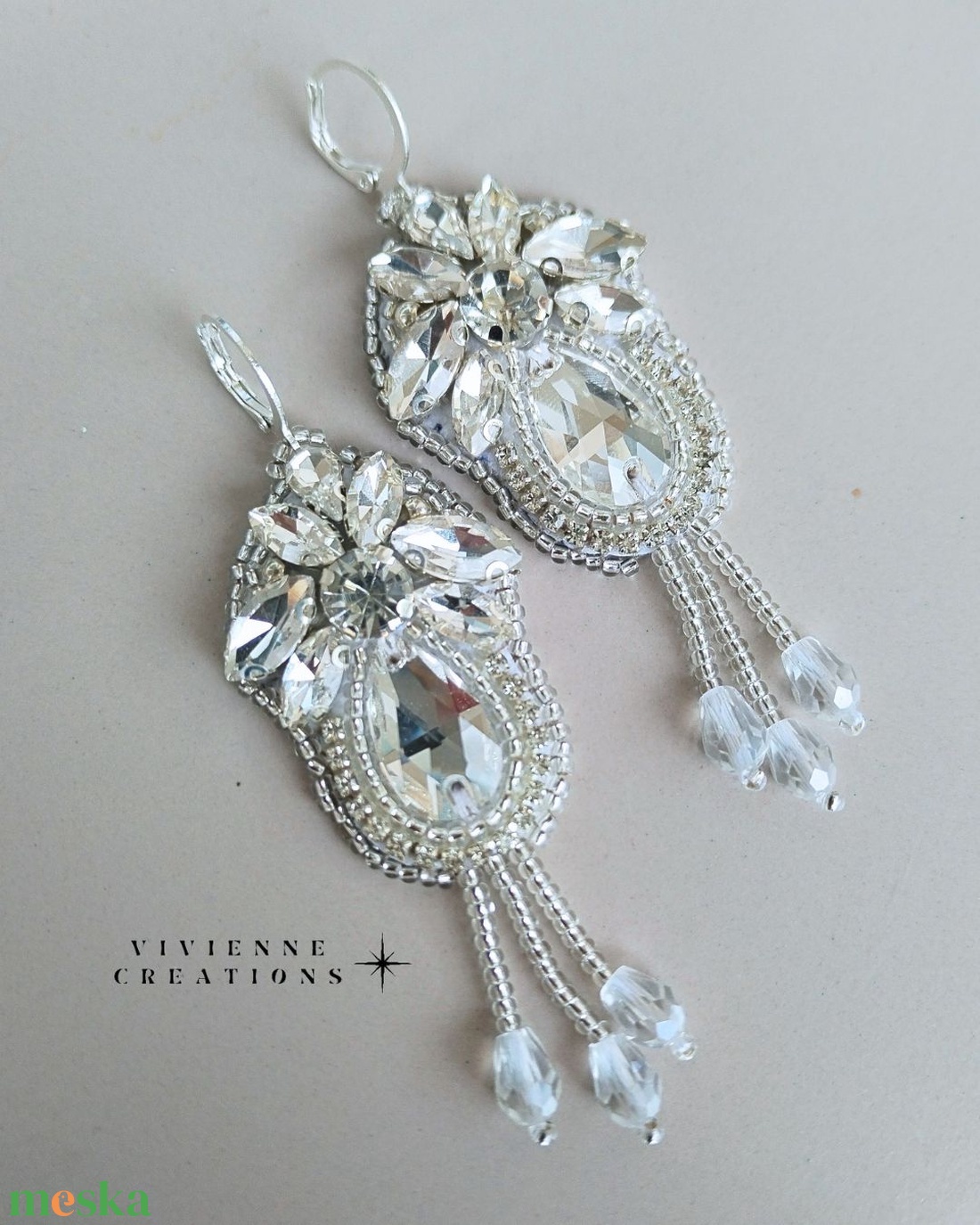 Alyssa fülbevaló - ékszer - fülbevaló - csillár fülbevaló - Meska.hu