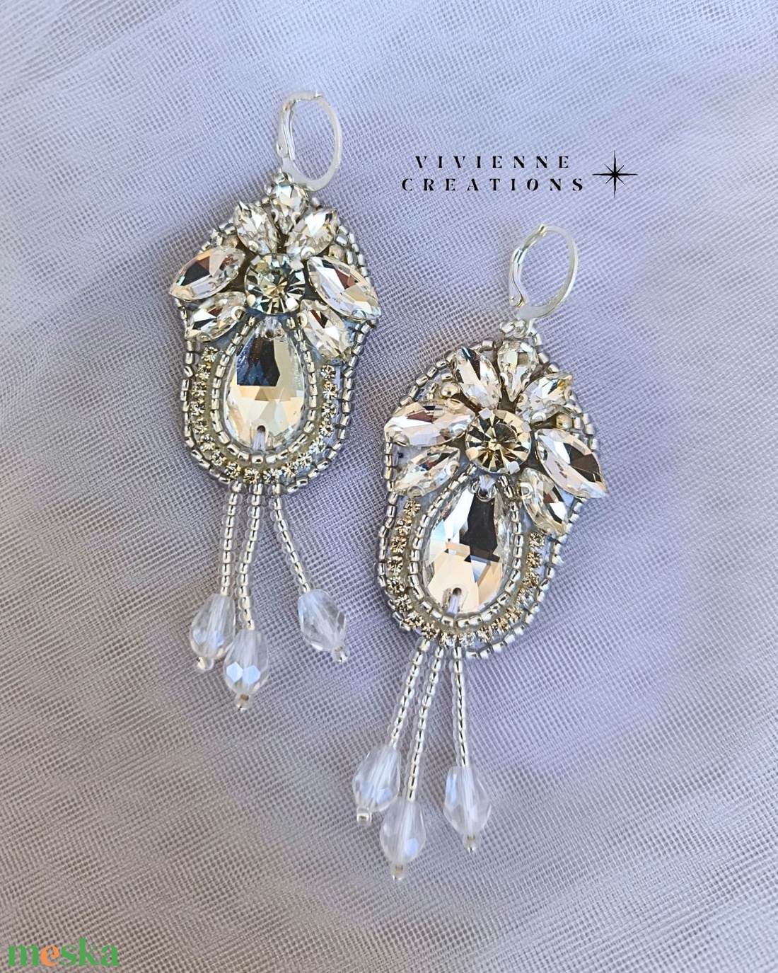 Alyssa fülbevaló - ékszer - fülbevaló - csillár fülbevaló - Meska.hu