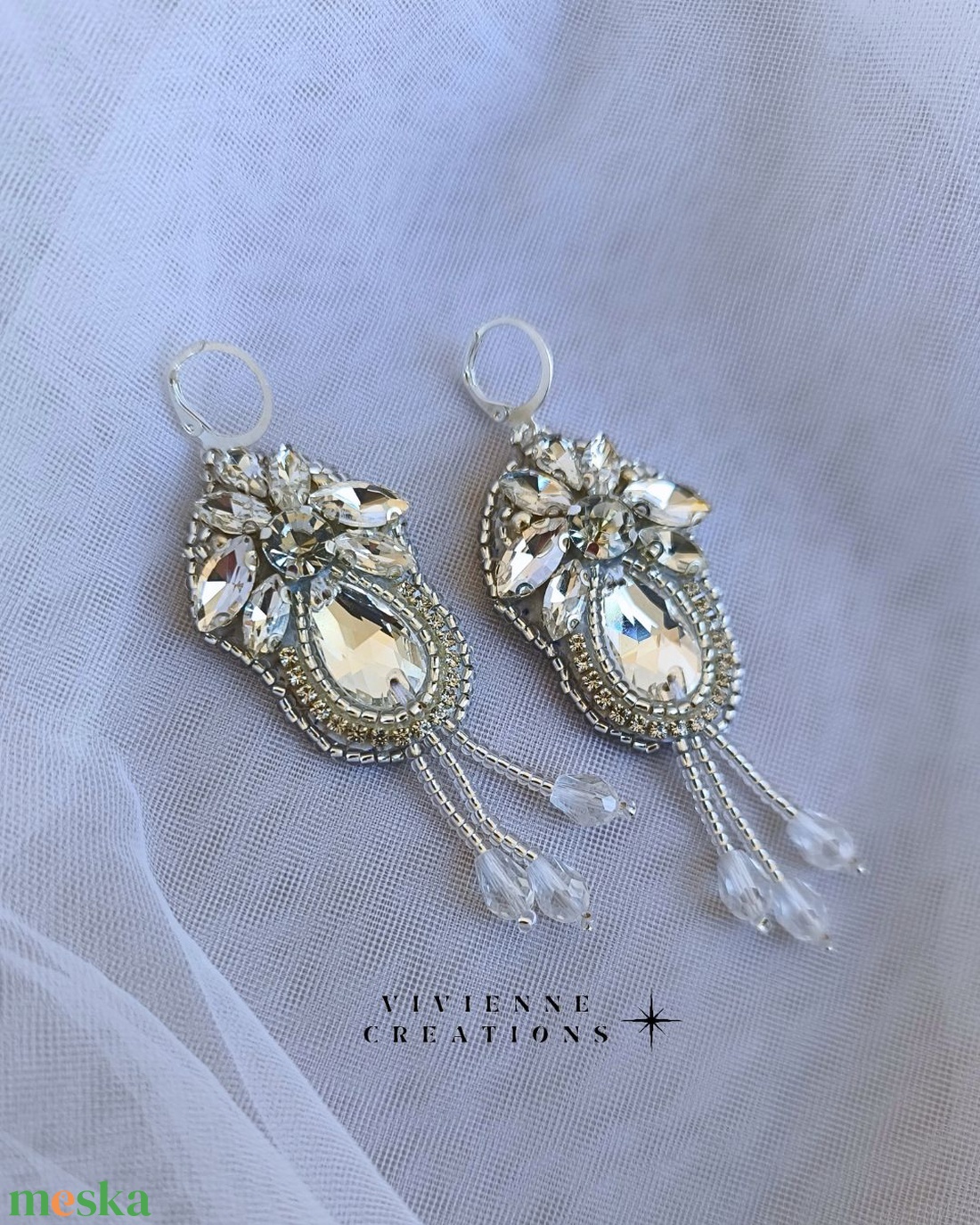 Alyssa fülbevaló - ékszer - fülbevaló - csillár fülbevaló - Meska.hu