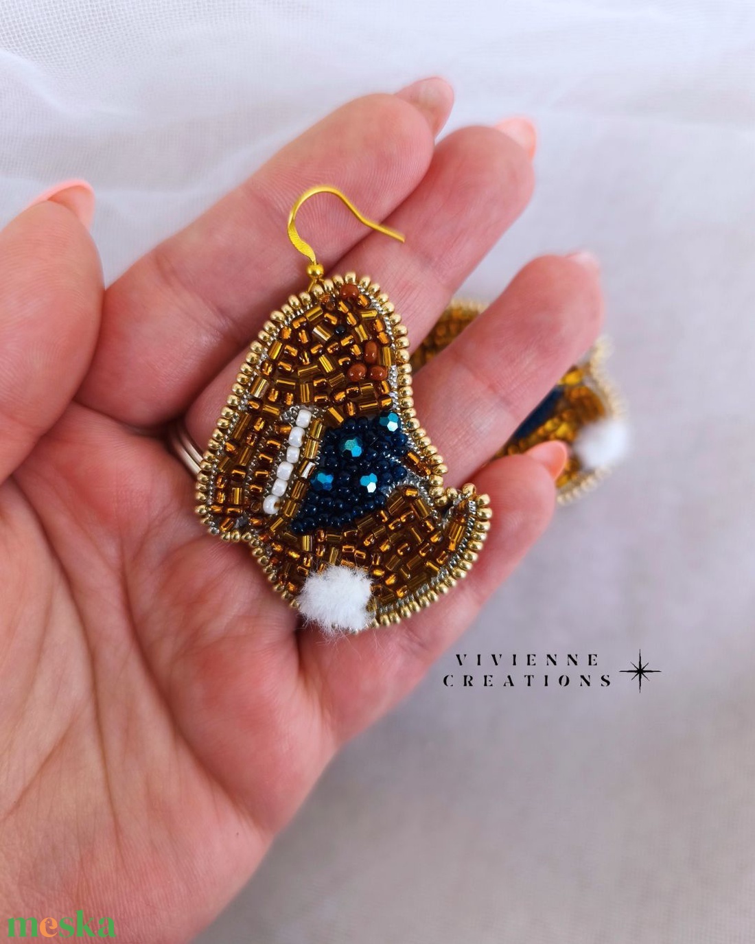 Peter Rabbit fülbevaló - ékszer - fülbevaló - lógó fülbevaló - Meska.hu