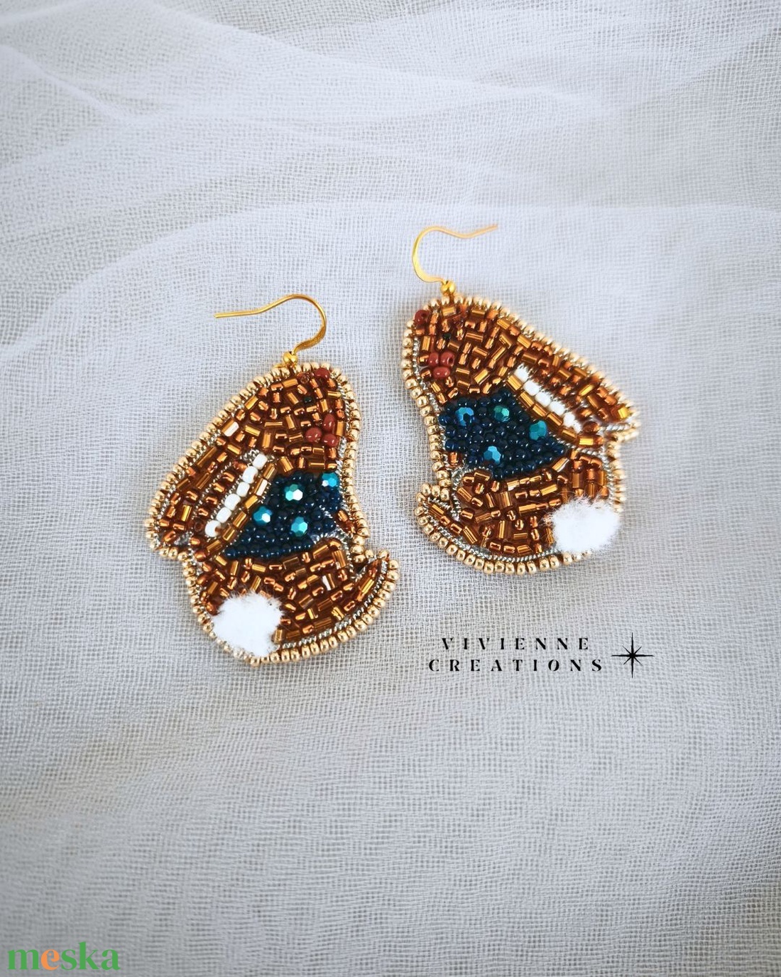 Peter Rabbit fülbevaló - ékszer - fülbevaló - lógó fülbevaló - Meska.hu