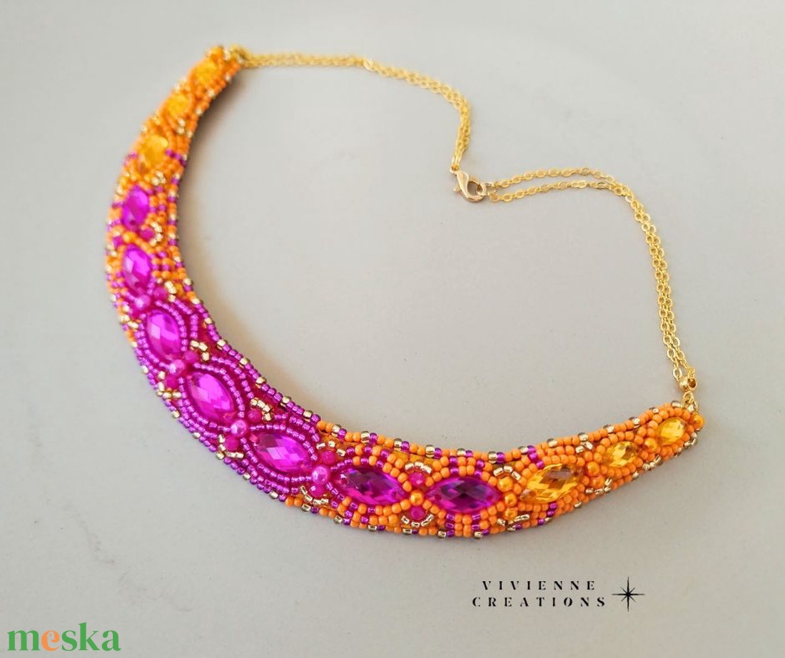 Eudora-Summer nyakék - ékszer - nyaklánc - statement nyaklánc - Meska.hu