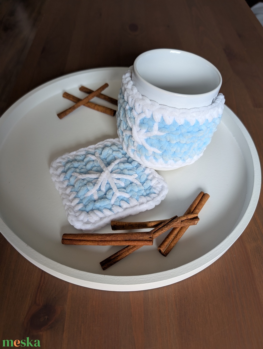 Bögremelegítő + alátét szett - otthon & életmód - konyhafelszerelés, tálalás - tálalás - bögre & csésze - Meska.hu