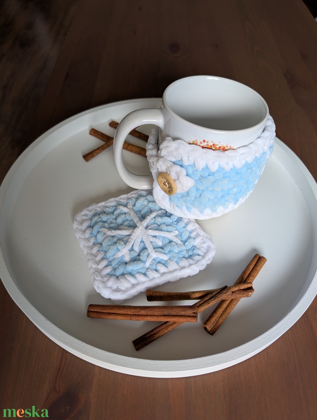 Bögremelegítő + alátét szett - otthon & életmód - konyhafelszerelés, tálalás - tálalás - bögre & csésze - Meska.hu