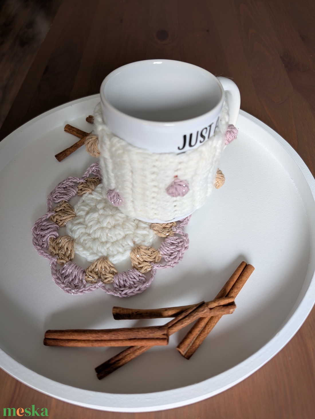 Bögremelegítő + alátét szett - otthon & életmód - konyhafelszerelés, tálalás - tálalás - bögre & csésze - Meska.hu