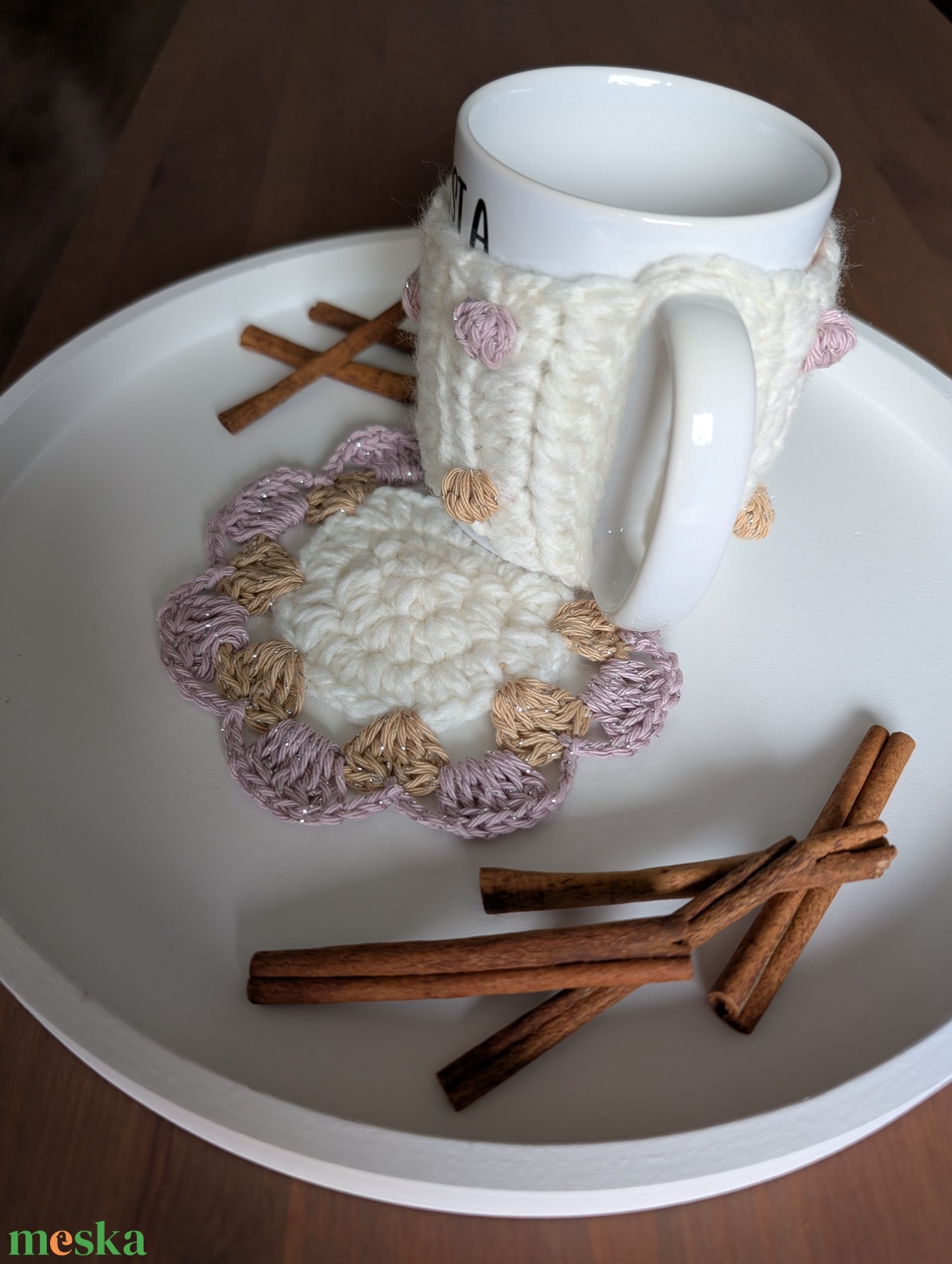 Bögremelegítő + alátét szett - otthon & életmód - konyhafelszerelés, tálalás - tálalás - bögre & csésze - Meska.hu