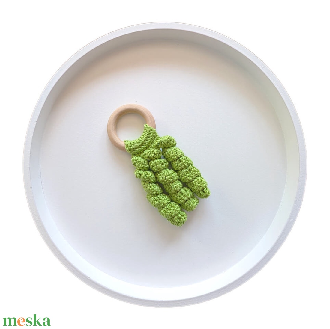 Baba szett � csörgő + rágóka + cumilánc - baba - mama - baba játékok - cumilánc - Meska.hu