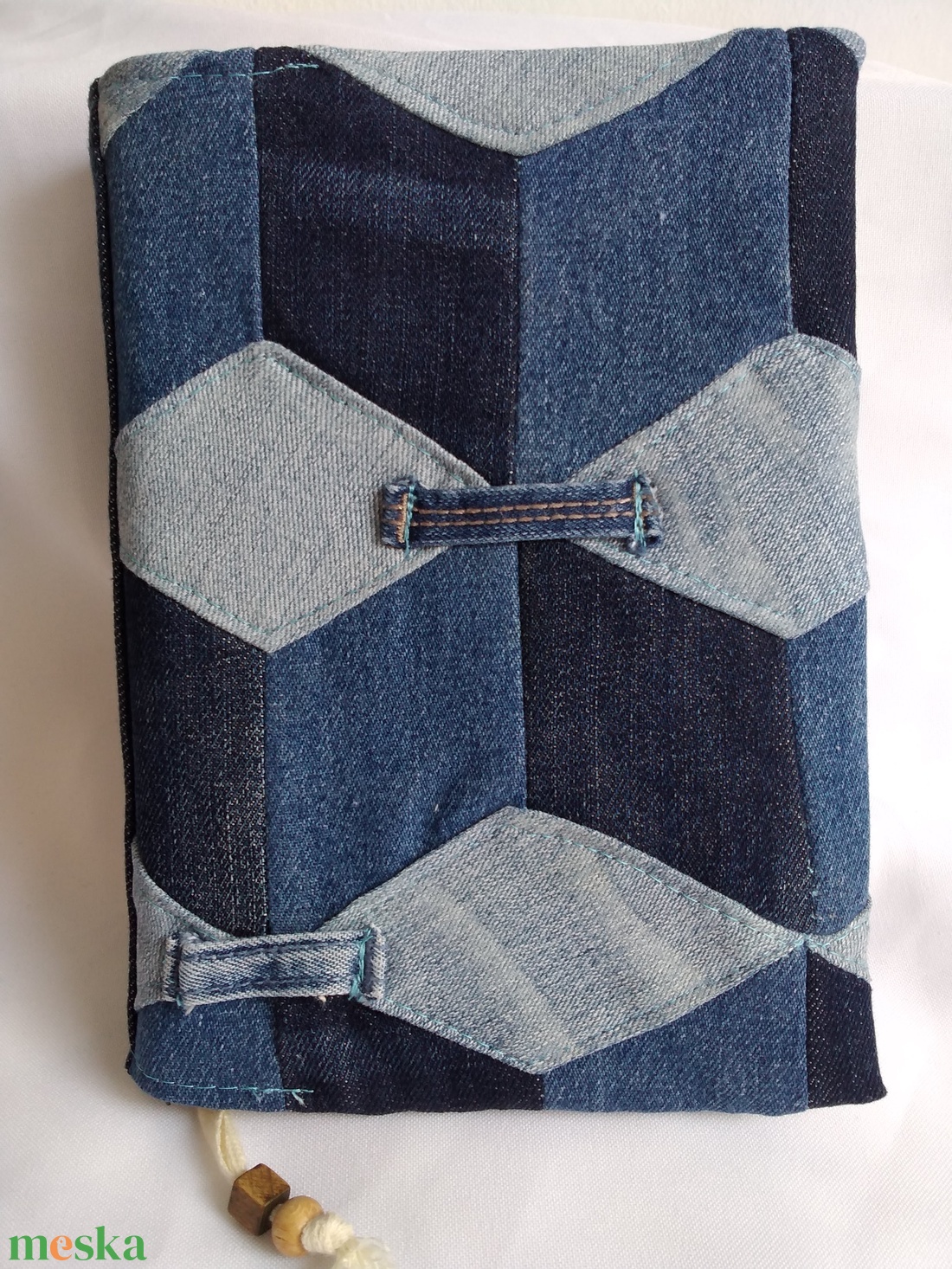 Farmer könyvborító patchwork építőkocka mintával 2. - otthon & életmód - papír, írószer - Meska.hu