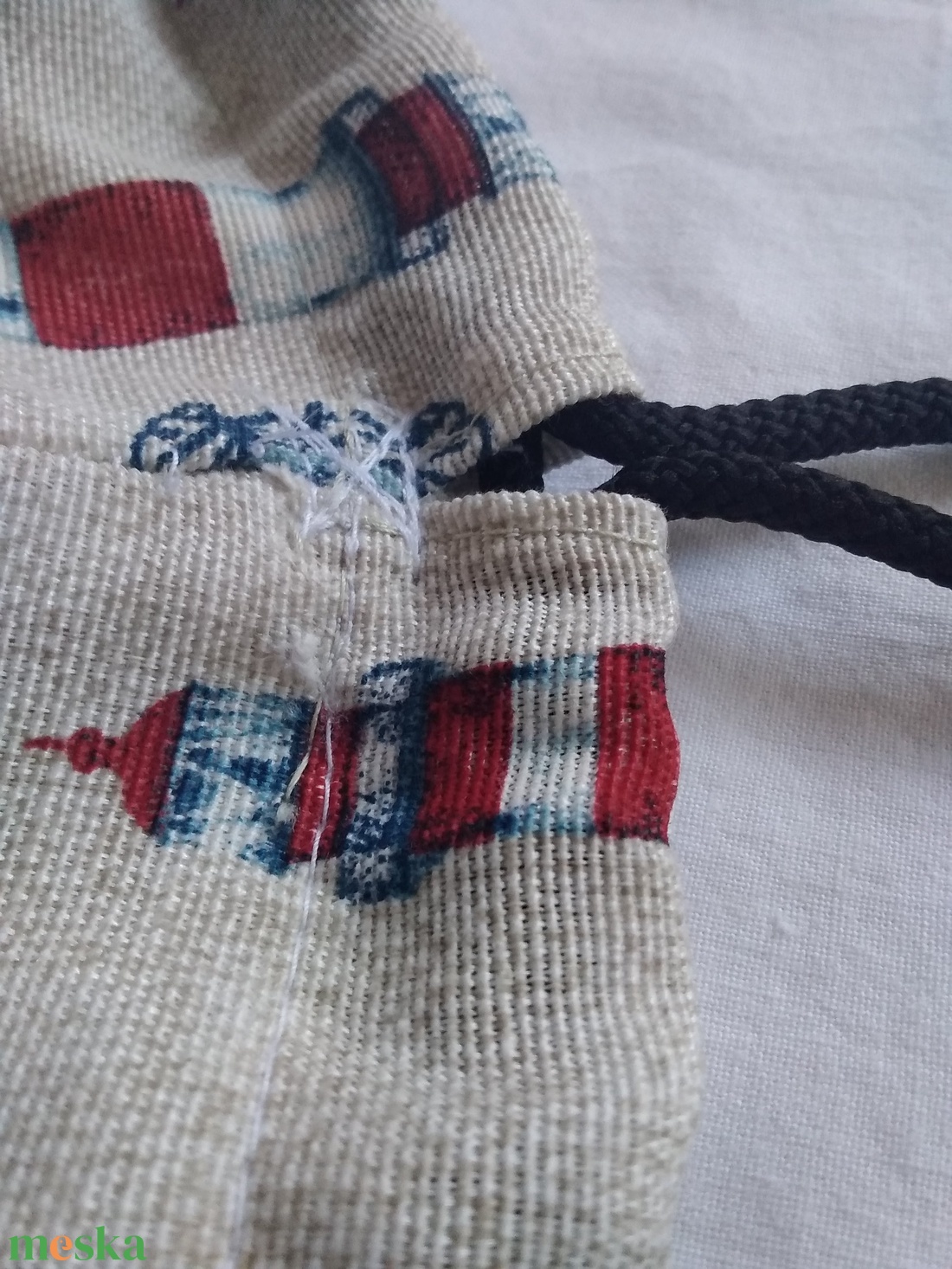 Tengerész mintás tornazsák/hátizsák - táska & tok - hátizsák - tornazsák, gymbag - Meska.hu