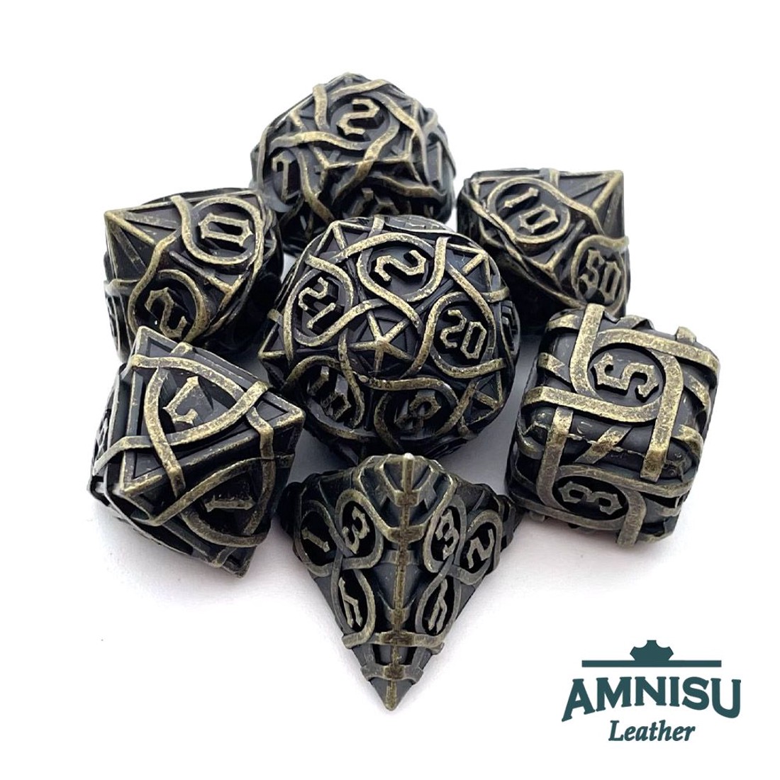 Bronz mintás fém kockaszett - játék & sport - szerepjáték - Meska.hu