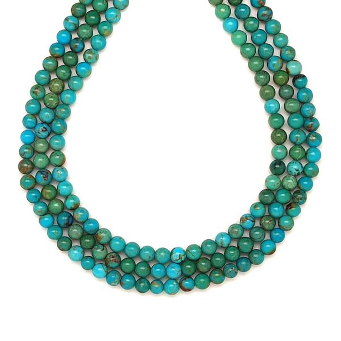 Türkiz golyó 4mm  ékszerkészítő alapanyag (füzér) - kellékek & szerszámok - ásvány alapanyag - ásványfüzér - Meska.hu