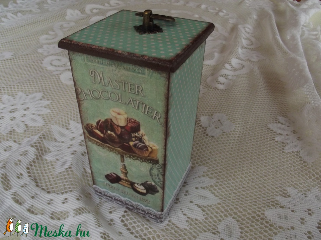 Vintage konyhai doboz tároló - otthon & életmód - konyhafelszerelés, tálalás - konyhai tárolás - fűszertartó - Meska.hu Vintage konyhai doboz tároló - otthon & életmód - konyhafelszerelés, tálalás - konyhai tárolás - fűszertartó - Meska.hu