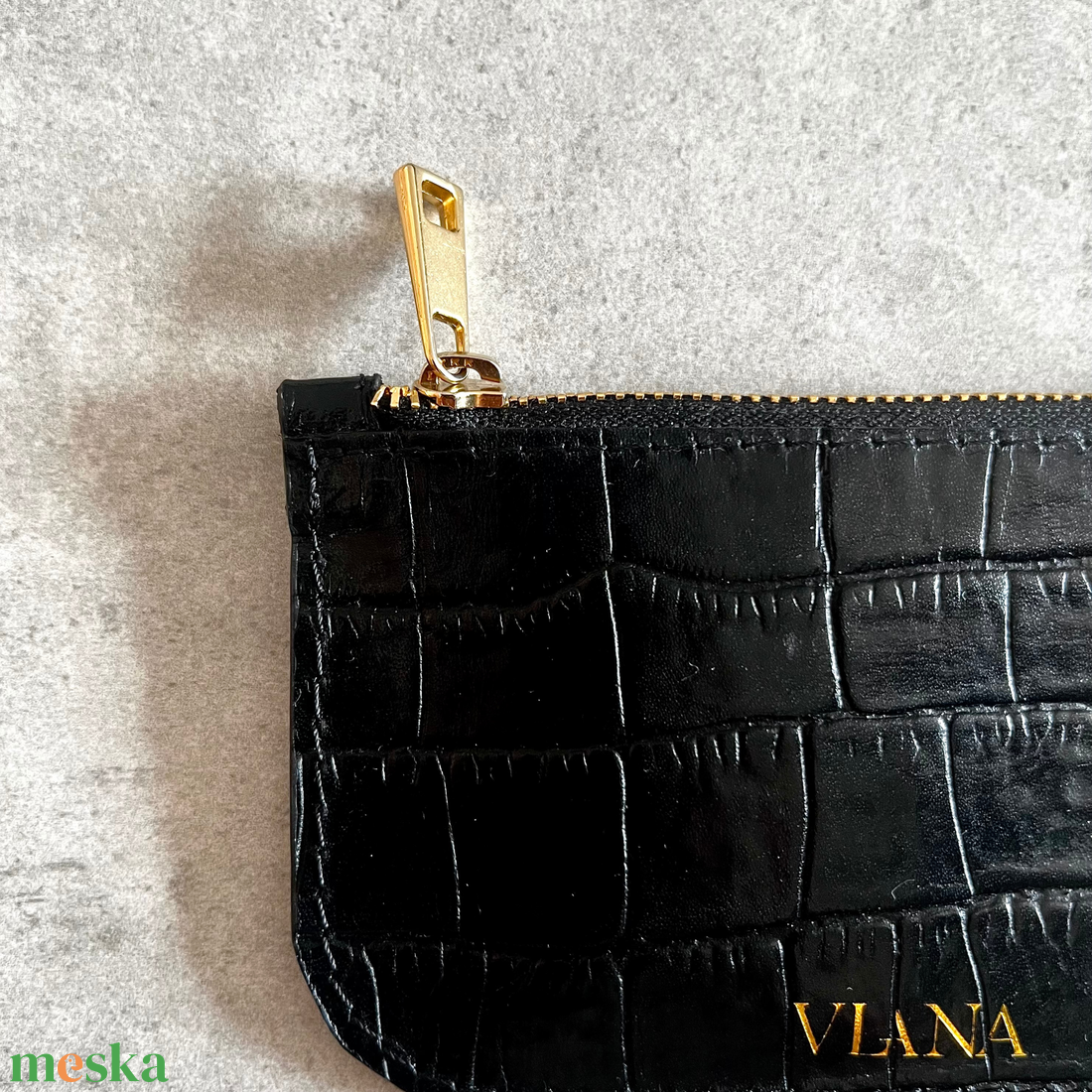 Cipzáros bőr neszeszer, kártyatartó - táska & tok - neszesszer - Meska.hu