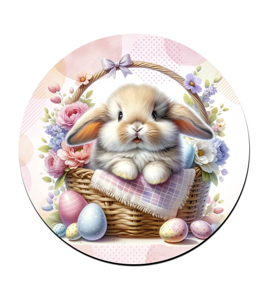 A legcukibb húsvéti nyuszi mintás bögre alátét -  - Meska.hu