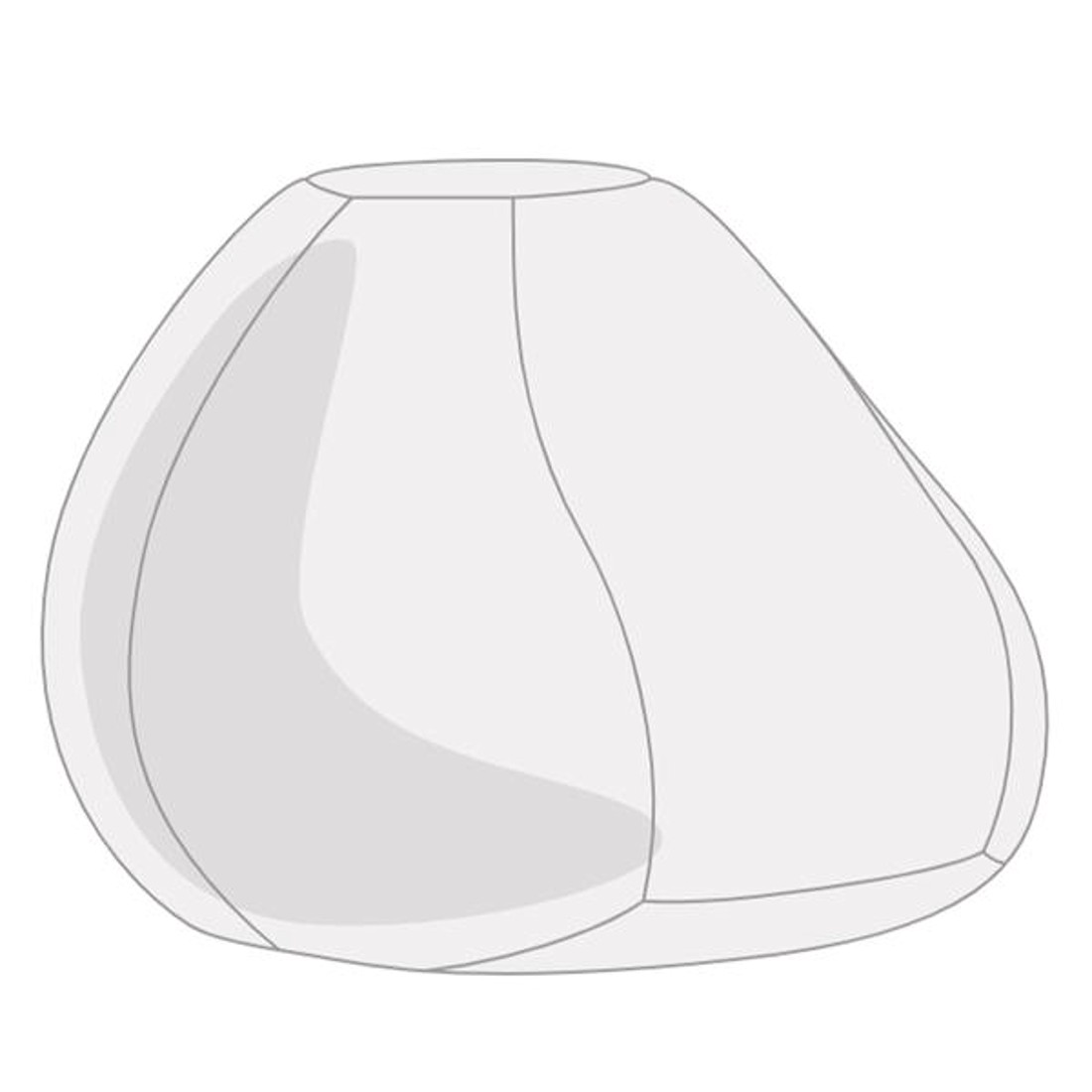 Fehér Kültéri Babzsák Puff Huzat -  - Meska.hu