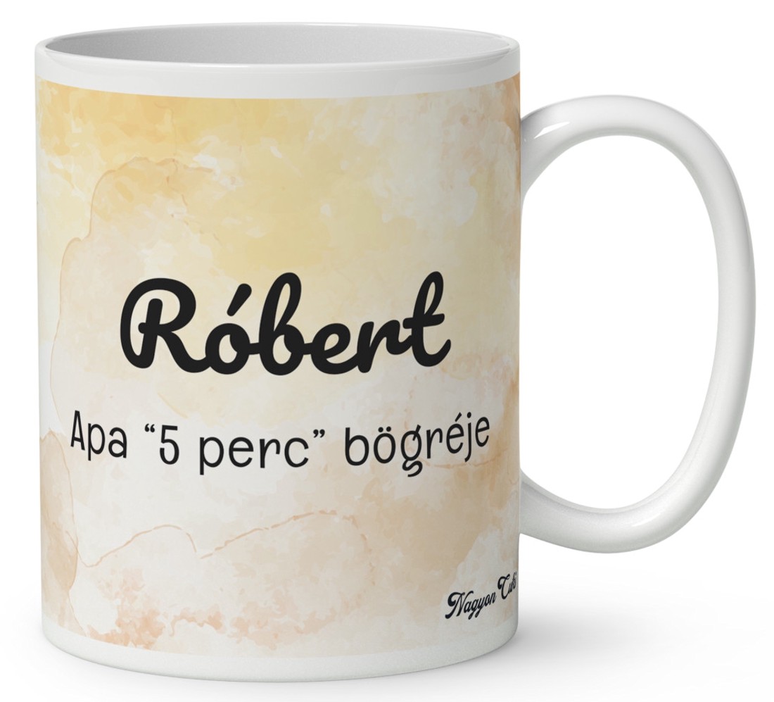 Névvel kérhető - Cuki lajhár Apa és öt gyerek mintás bögre - otthon & életmód - konyhafelszerelés, tálalás - tálalás - bögre & csésze - Meska.hu