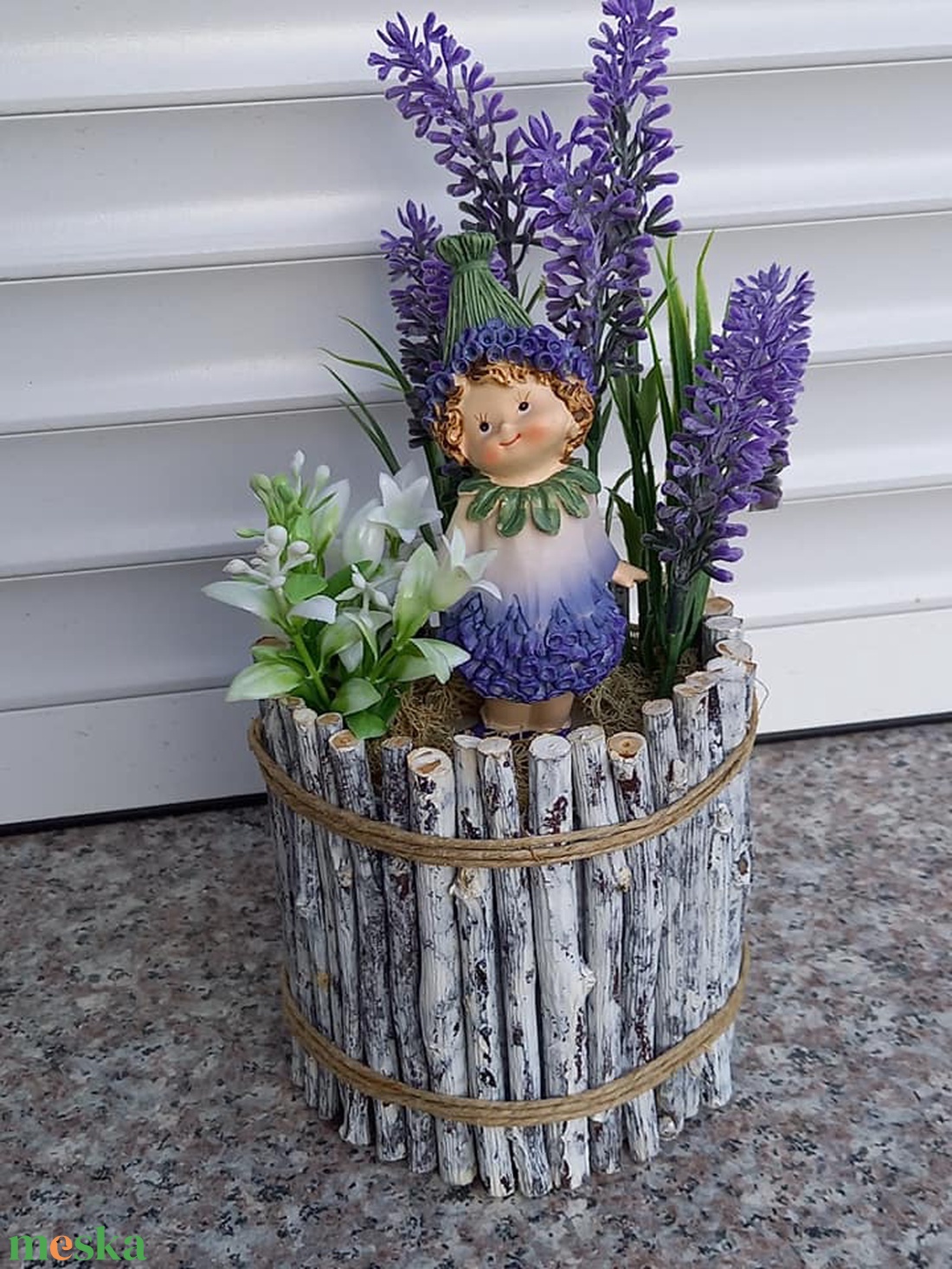 Levendulás asztaldísz - otthon & életmód - dekoráció - asztal és polc dekoráció - asztaldísz - Meska.hu