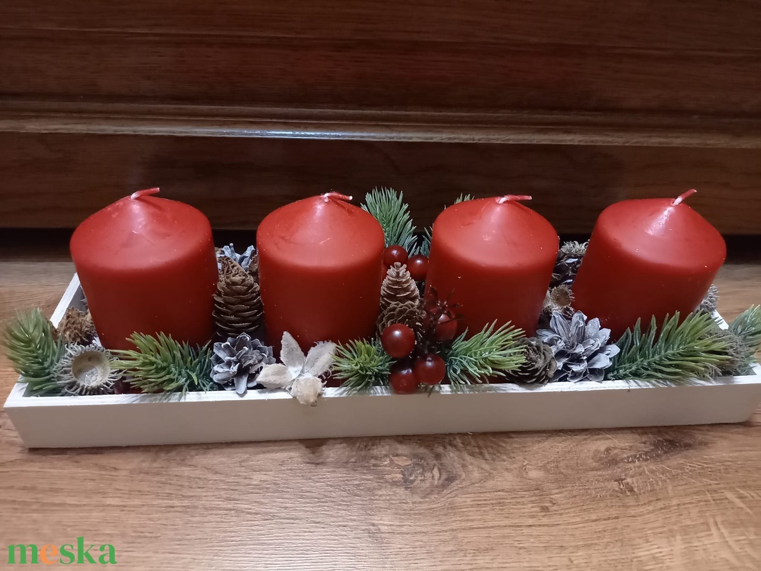 Nagy piros adventi box - karácsony - adventi díszek - adventi koszorú - Meska.hu Nagy piros adventi box - karácsony - adventi díszek - adventi koszorú - Meska.hu