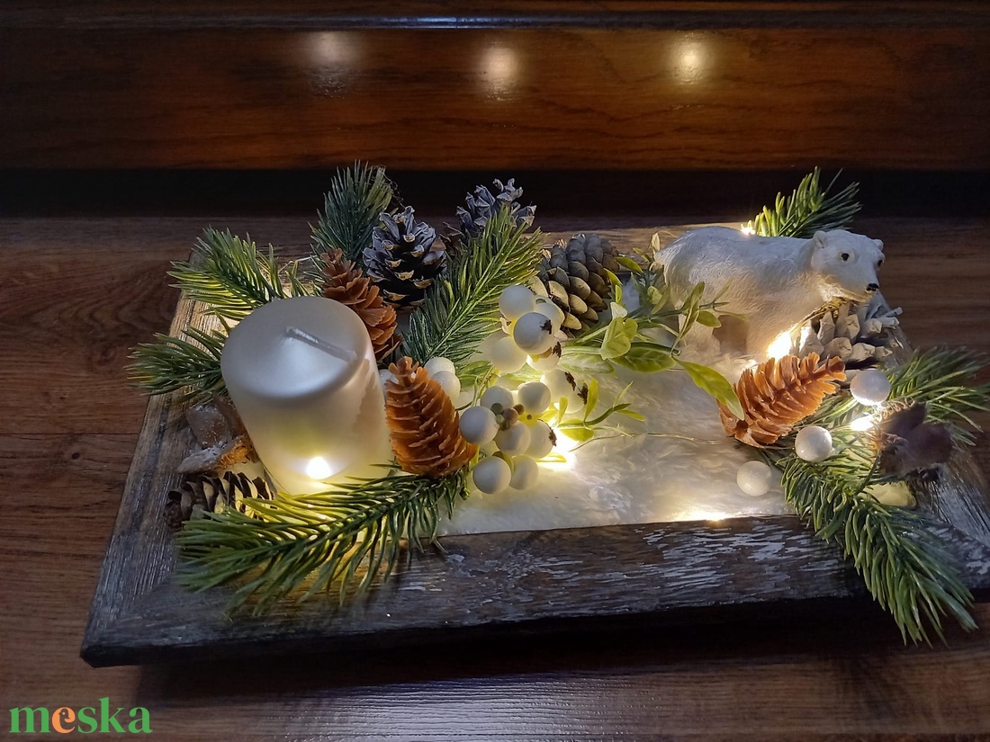 Jegesmedvés adventi box világítással - karácsony - adventi díszek - adventi asztaldísz - Meska.hu Jegesmedvés adventi box világítással - karácsony - adventi díszek - adventi asztaldísz - Meska.hu