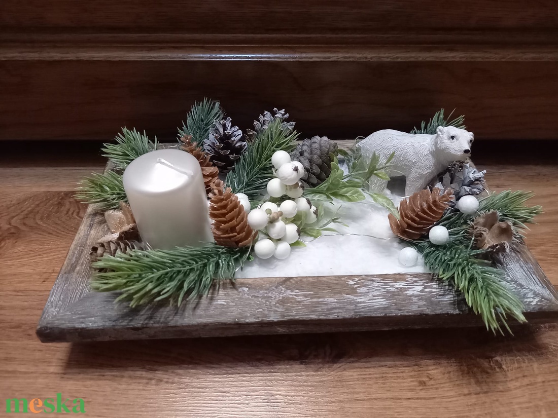 Jegesmedvés adventi box világítással - karácsony - adventi díszek - adventi asztaldísz - Meska.hu Jegesmedvés adventi box világítással - karácsony - adventi díszek - adventi asztaldísz - Meska.hu