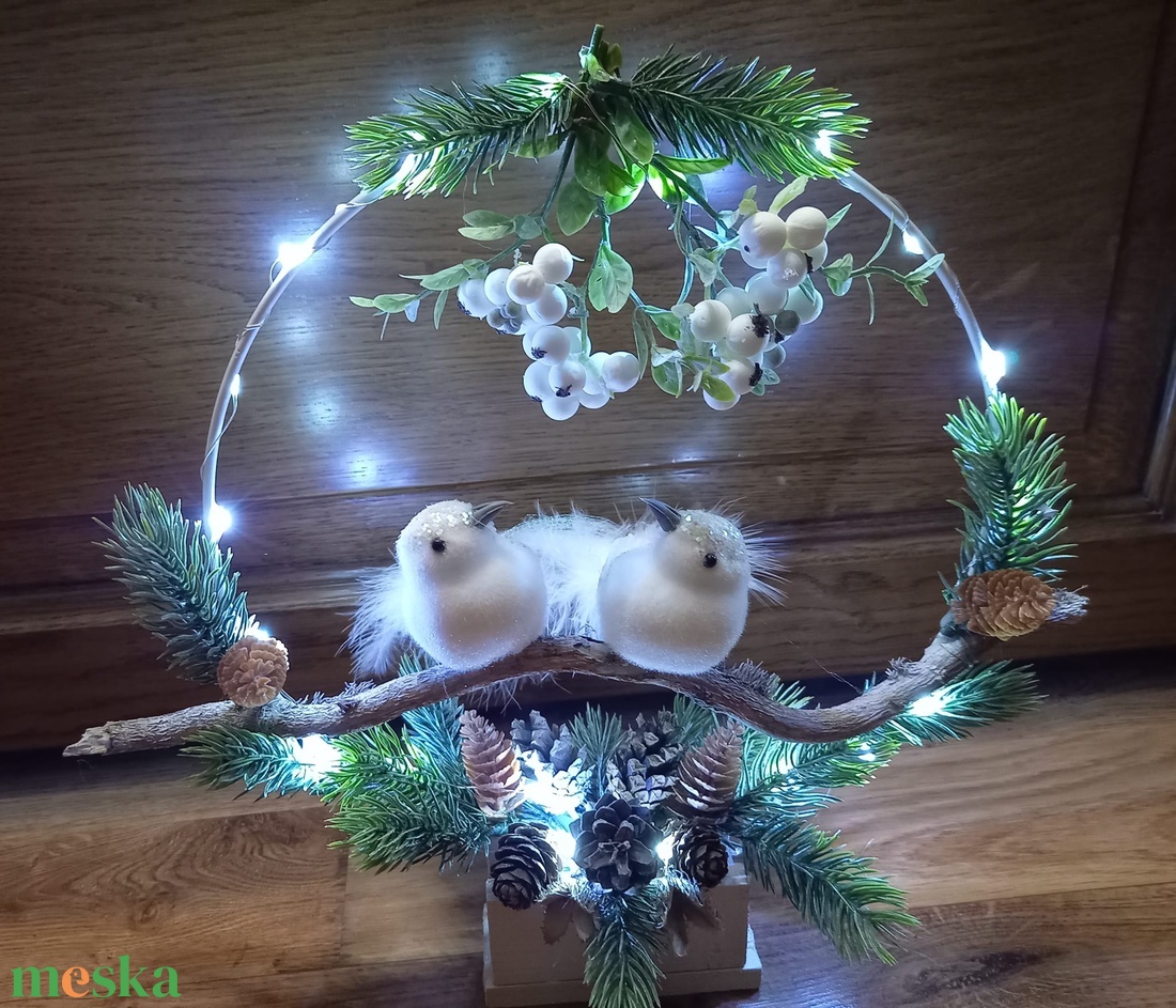Madaras adventi asztaldísz világítással - karácsony - adventi díszek - adventi asztaldísz - Meska.hu Madaras adventi asztaldísz világítással - karácsony - adventi díszek - adventi asztaldísz - Meska.hu