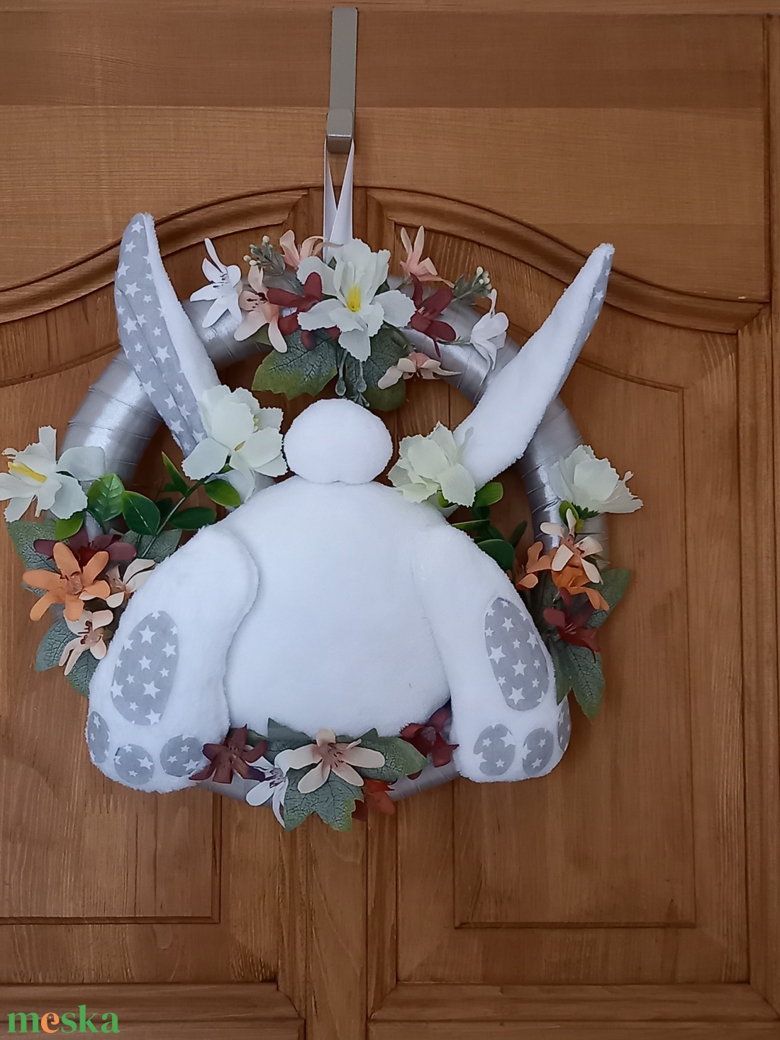 Nyuszipopós ajtódíszek kopogtatók - otthon & életmód - dekoráció - ajtó- és ablak dekoráció - ajtódísz & kopogtató - Meska.hu