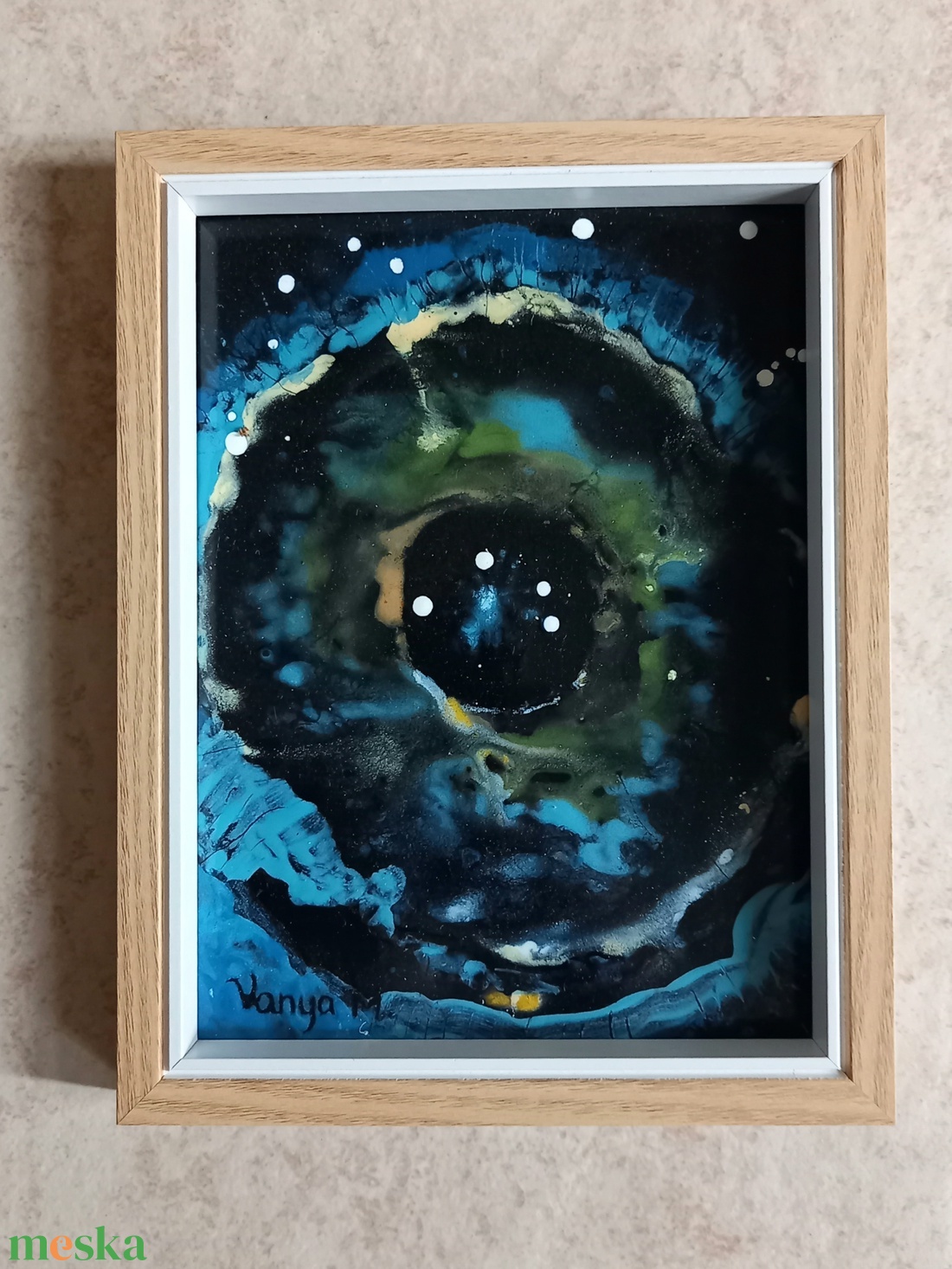 Szupernova - tűzzománc kép - művészet - festmény - tűzzománc - Meska.hu