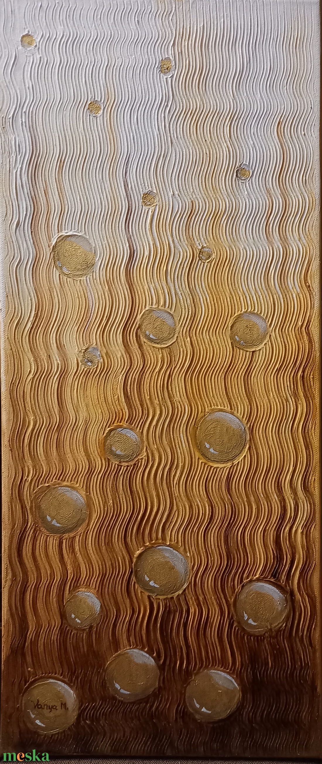 Feloldódás I. - absztrakt festmény álló - művészet - festmény - akril - Meska.hu