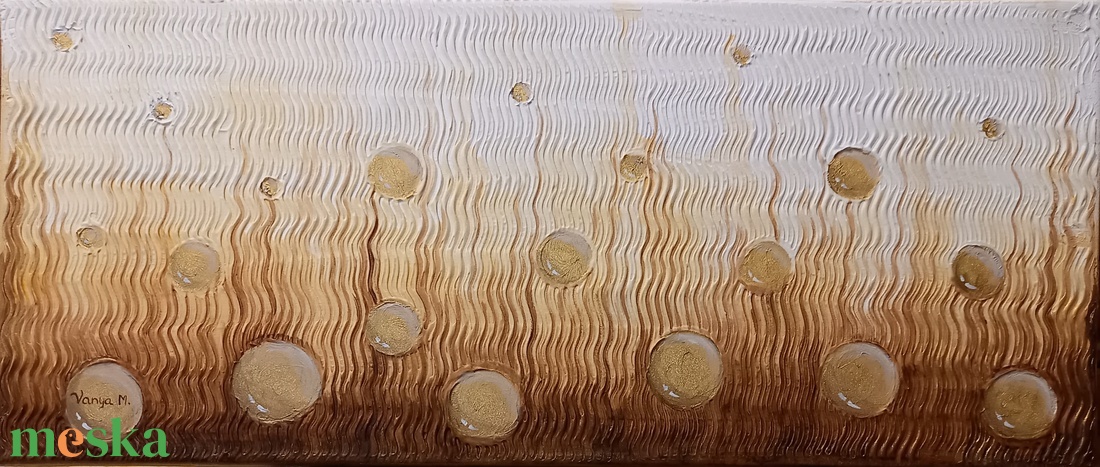 Feloldódás II. - absztrakt festmény fekvő - művészet - festmény - akril - Meska.hu