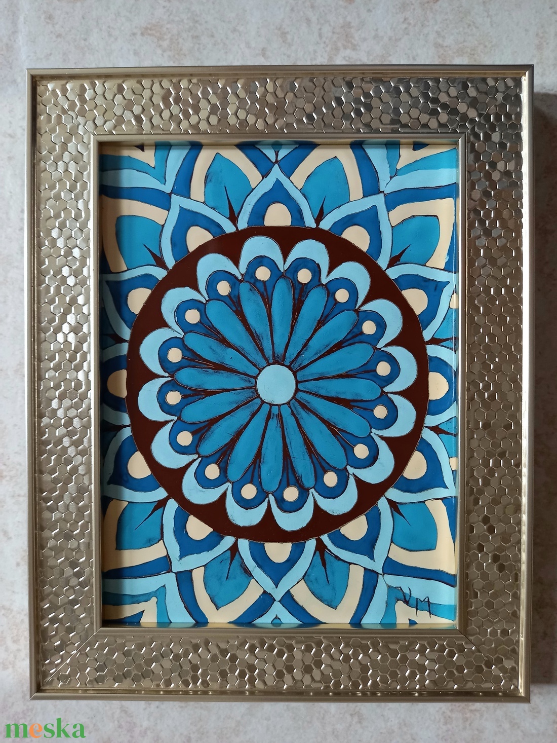 Mandala - tűzzománc kép - művészet - festmény - tűzzománc - Meska.hu