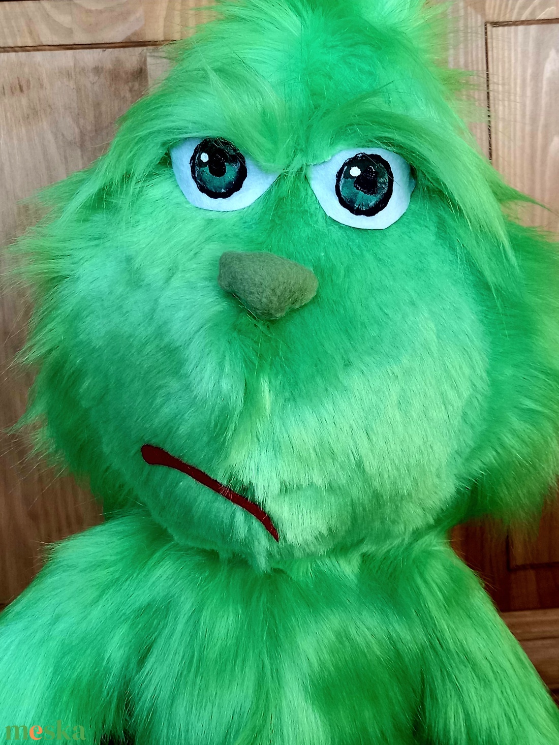 100 cm álló grincs színű lény - karácsony - karácsonyi lakásdekoráció - karácsonyi manók, figurák - Meska.hu