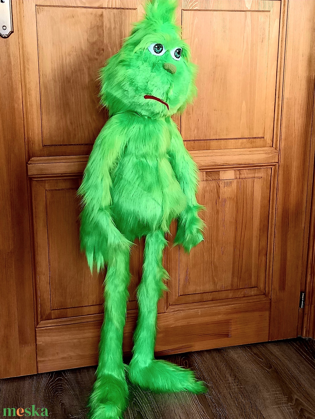 100 cm álló grincs színű lény - karácsony - karácsonyi lakásdekoráció - karácsonyi manók, figurák - Meska.hu