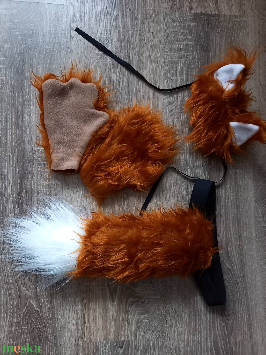 Róka jelmez - magyar kézműves termék műszőrméből - ruha & divat - jelmez & álarc - jelmez - Meska.hu