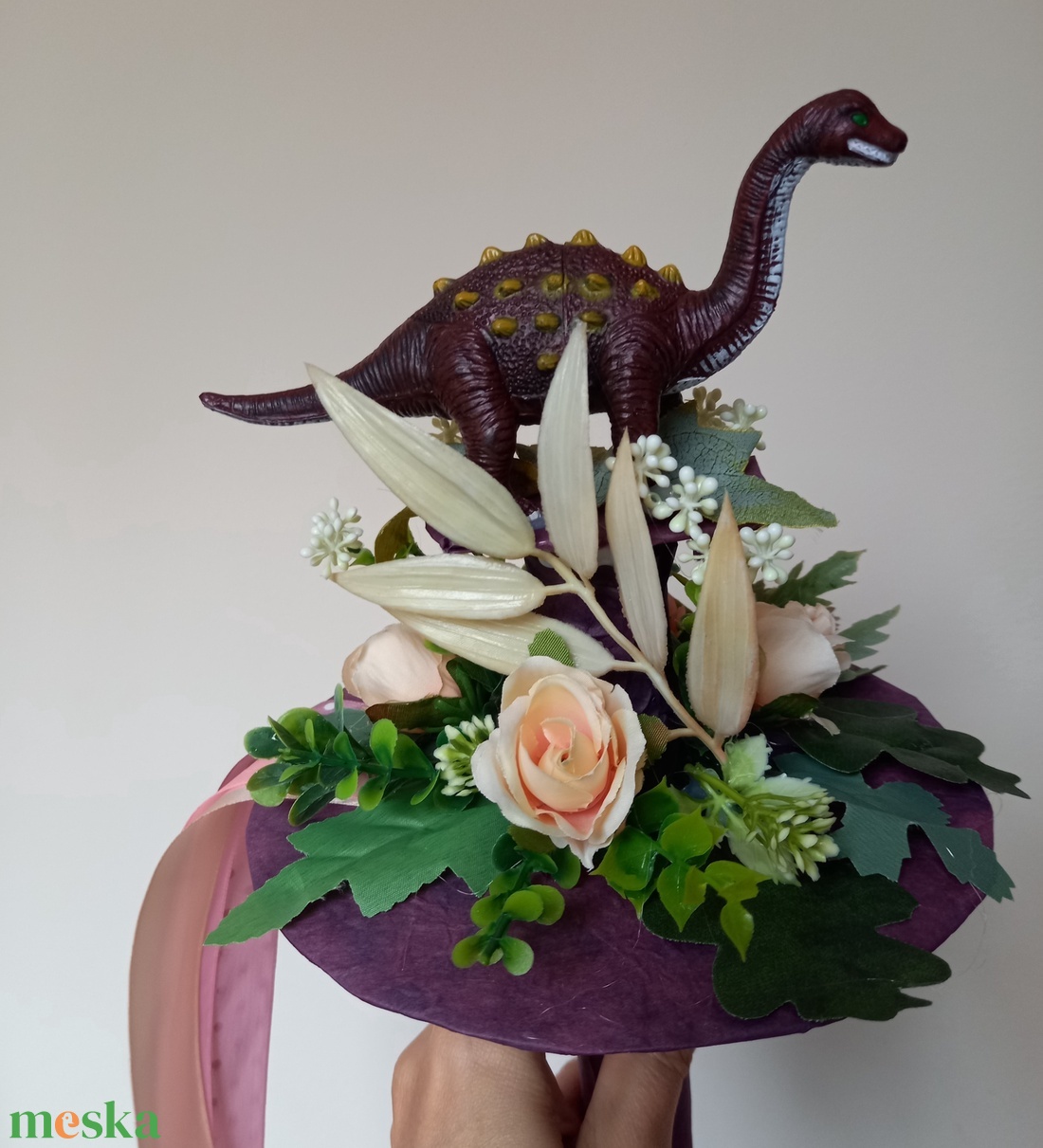 Dínós lány bölcsis, ovis ballagási örökcsokor - otthon & életmód - virágdekoráció - virágok - virágcsokor - Meska.hu