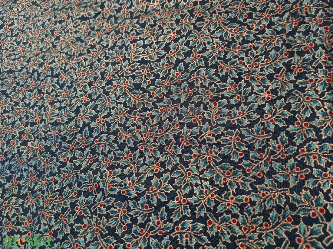 Textil szaloncukor zöld-piros-arany-fehér - karácsony - karácsonyi lakásdekoráció - karácsonyfadíszek - Meska.hu