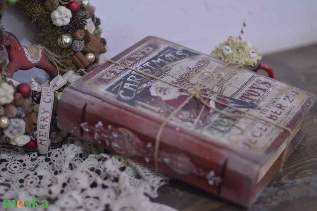 Karácsonyi nosztalgia könyvdoboz - otthon & életmód - dekoráció - asztal és polc dekoráció - díszdoboz - Meska.hu Karácsonyi nosztalgia könyvdoboz - otthon & életmód - dekoráció - asztal és polc dekoráció - díszdoboz - Meska.hu