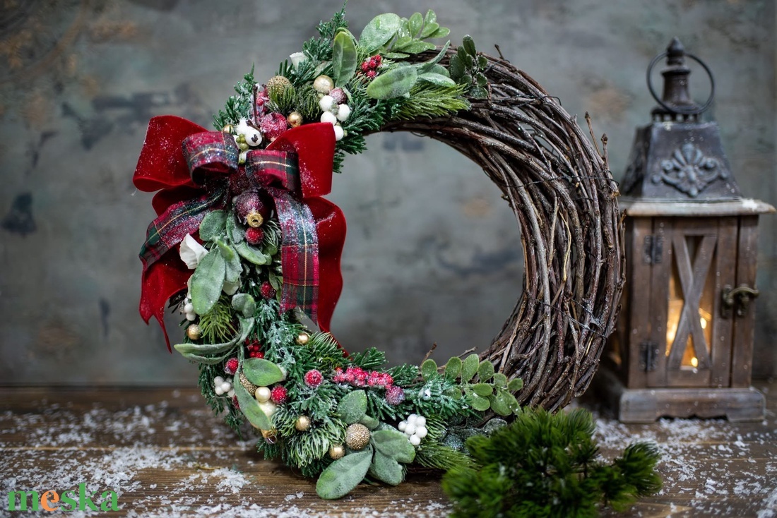 Adventi kopogtató , koszorú - karácsony - adventi díszek - adventi koszorú - Meska.hu