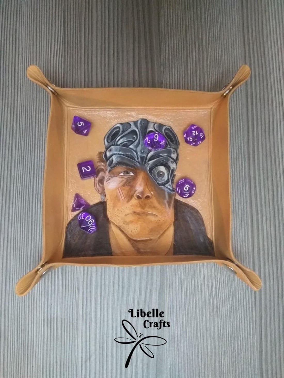 Cyborg kockadobó tálca - játék & sport - táblajáték és kártyajáték - társasjátékok - dobókocka - Meska.hu