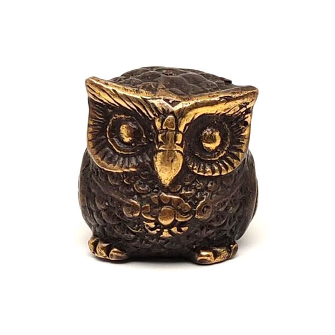 Réz figura bagoly óarany 4cm - otthon & életmód - dekoráció - spiritualitás - Meska.hu