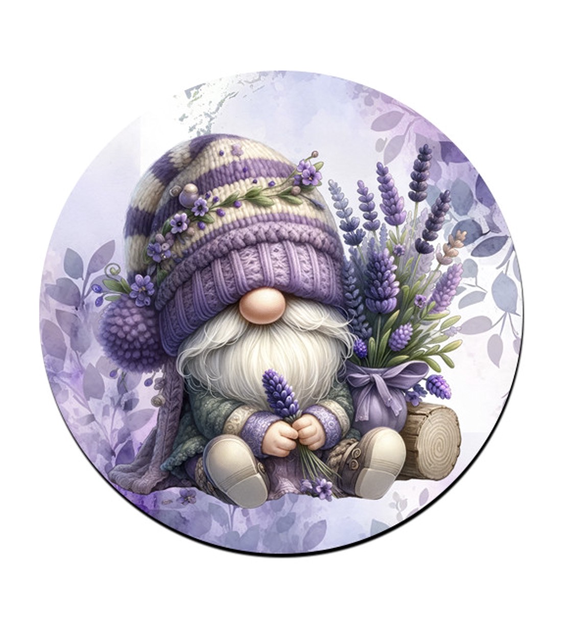 Tündéri Levendulás manó mintás bögre alátét -  - Meska.hu