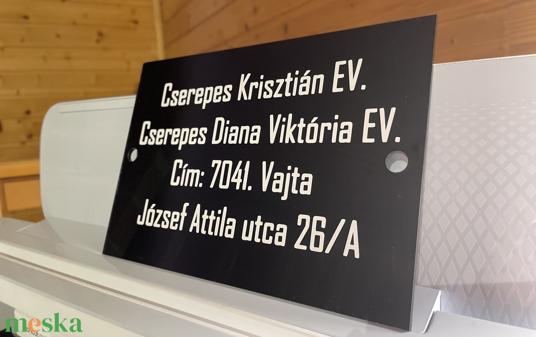 Cégtábla/Plexi tábla - otthon & életmód - dekoráció - ajtó- és ablak dekoráció - ajtótábla - Meska.hu