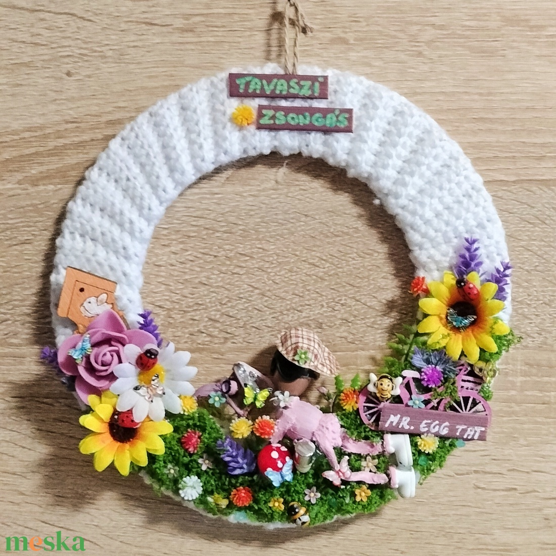 Tavaszi zsongás  - otthon & életmód - dekoráció - ajtó- és ablak dekoráció - ablakmatrica - Meska.hu