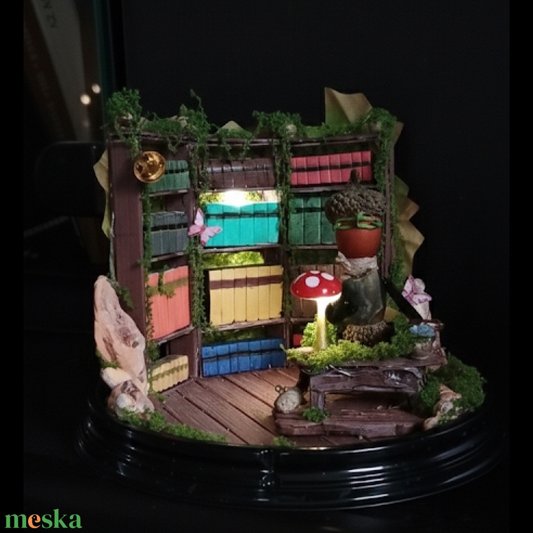 Mr Egg Tat erdei odú-könyvtára  - otthon & életmód - dekoráció - asztal és polc dekoráció - dekorációs tál, tartó - Meska.hu