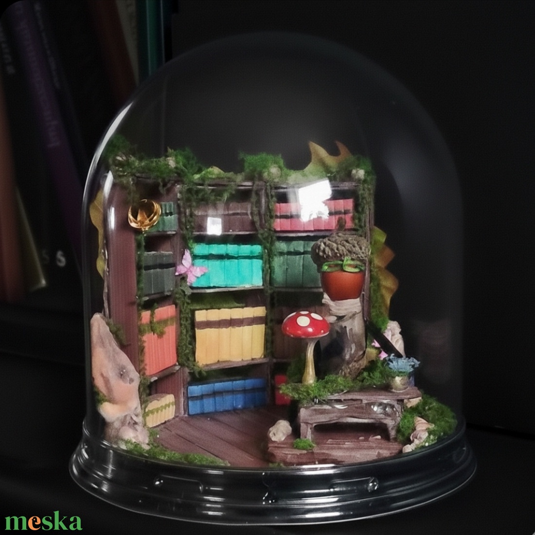 Mr Egg Tat erdei odú-könyvtára  - otthon & életmód - dekoráció - asztal és polc dekoráció - dekorációs tál, tartó - Meska.hu