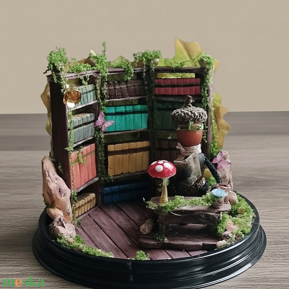 Mr Egg Tat erdei odú-könyvtára  - otthon & életmód - dekoráció - asztal és polc dekoráció - dekorációs tál, tartó - Meska.hu